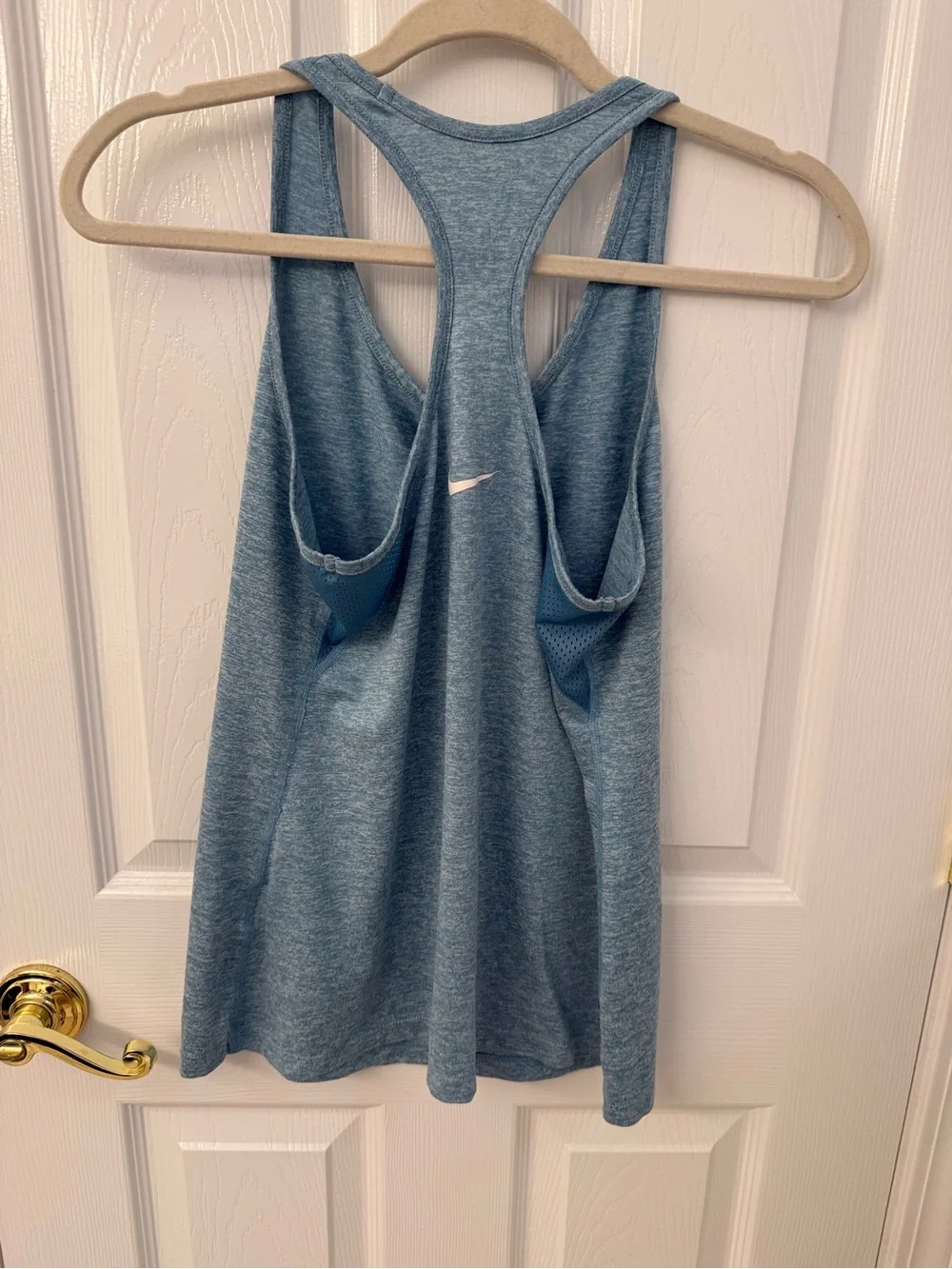 Nike Women's Heather Teal Racerback Tank Top